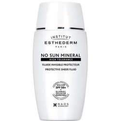 Institut Esthederm No Sun Mineral Protective Sheer Fluid SPF 50+ - veido kremas nuo saulės, 40 ml