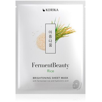KORIKA FermentBeauty Rice Brightening Sheet Mask - šviesinanti lakštinė kaukė, 20 g