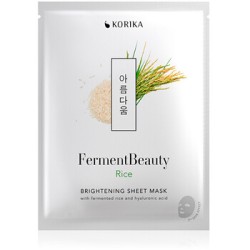 KORIKA FermentBeauty Rice Brightening Sheet Mask - šviesinanti lakštinė kaukė, 20 g