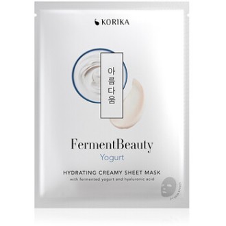 KORIKA FermentBeauty Yogurt Hydrating Creamy Sheet Mask - drėkinanti lakštinė kaukė, 23 g