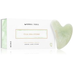 KORIKA Gua Sha Stone ( green ) - žalias žadeito akmuo