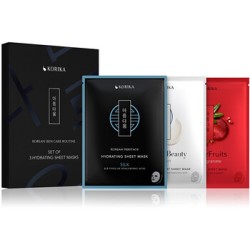 KORIKA Hydrating Sheet Masks Kit - veidą drėkinančių kaukių rinkinys