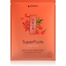 KORIKA Superfruits Goji Anti-Aging Sheet Mask - lakštinė kaukė nuo raukšlių, 25 g