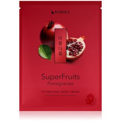 KORIKA Superfruits Granátové jablko Hydrating Sheet Mask - drėkinanti lakštinė kaukė, 25 g