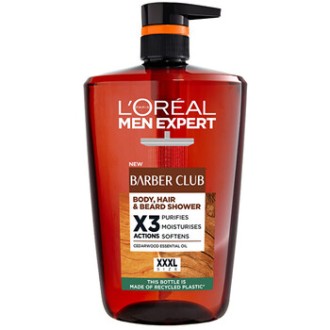 L´Oréal Men Expert Barber Club Body, Hair & Beard Shower - dušo želė kūnui, plaukams ir barzdai