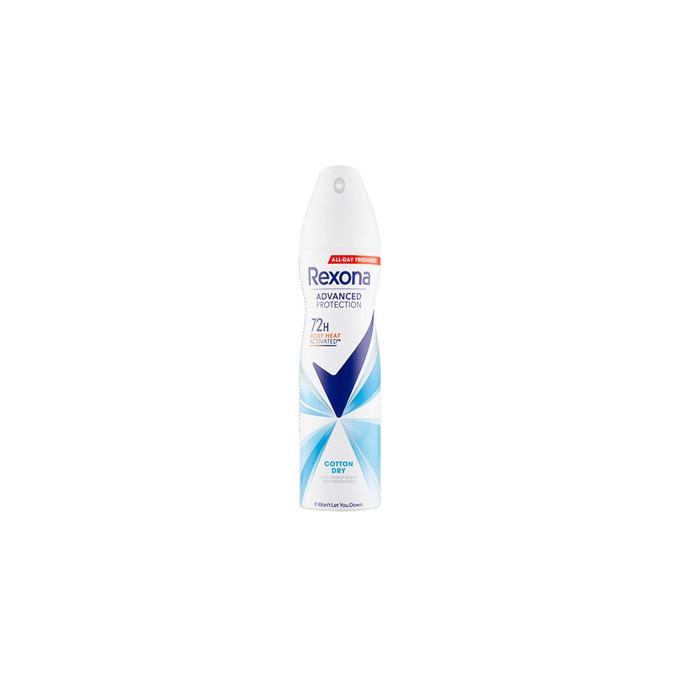 Rexona Advanced Protection Cotton Dry Antiperspirant - purškiamas antiperspirantas moterims, 150 ml