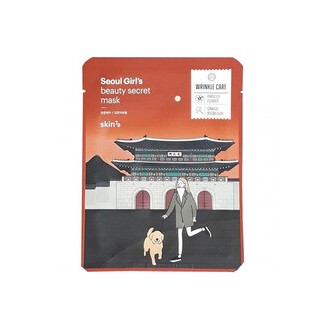 skin79 Seoul Girl`s Beauty Secret Mask Wrinkle Care Mask - lakštinė veido kaukė nuo raukšlių, 20 g