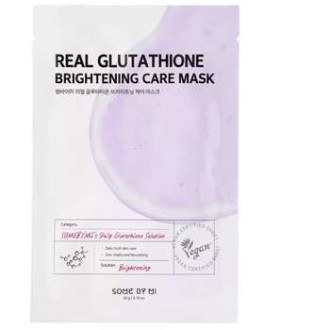 Some By Mi Real Glutathione Brightening Care Mask - šviesinanti lakštinė kaukė, 20 g