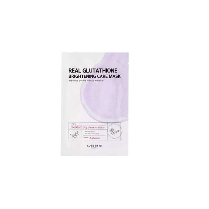 Some By Mi Real Glutathione Brightening Care Mask - šviesinanti lakštinė kaukė, 20 g