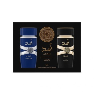 Lattafa Perfumes Asad Dárková sada Asad EDP 100 ml a Asad Zanzibar EDP