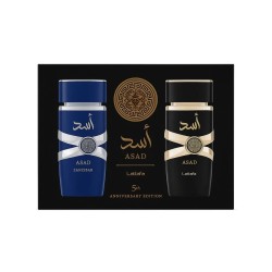 Lattafa Perfumes Asad Dárková sada Asad EDP 100 ml a Asad Zanzibar EDP