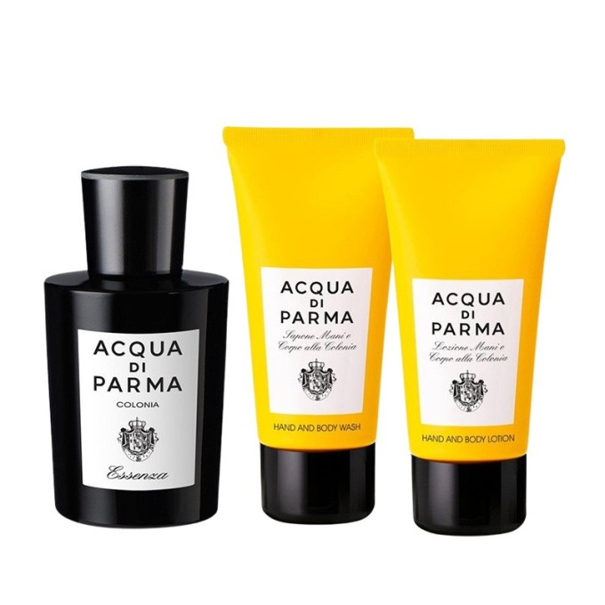 Acqua di Parma Colonia Essenza dovanų rinkinys - EDC 100 ml, dušo želė 75 ml ir kūno losjonas 75 ml