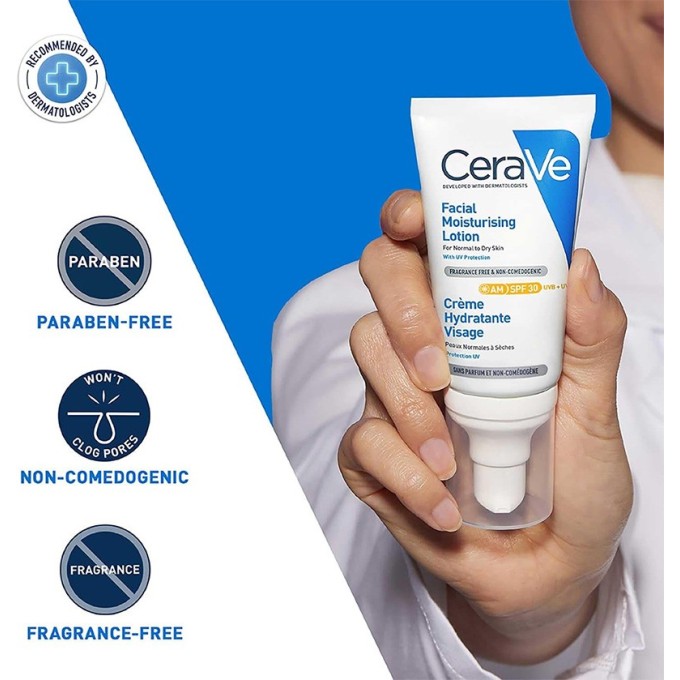 CeraVe Facial Moisturising Lotion SPF30 - drėkinamasis kremas, 52 ml