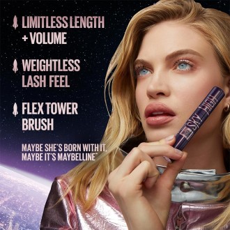 Maybelline Lash Sensational Sky High Cosmic Mascara - blakstienų tušas, 7,2 ml - Plum Twilight 2