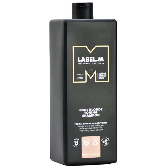 Label.m Cool Blonde Toning Shampoo - šampūnas neutralizuojantis nepageidaujamus gelsvus atspalvius
