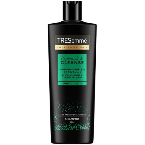 TRESemmé Replenish & Cleanse Shampoo - giliai valantis šampūnas su vitaminais, 400 ml