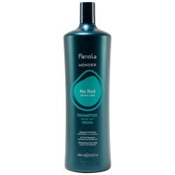 Fanola Wonder No Red Extra Care Shampoo - neutralizuojantis šampūnas tamsiems plaukams, 1000 ml