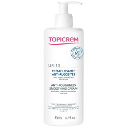 Topicrem UR10 Anti Roughness Smoothnig Cream - kūno kremas sausai ir šiurkščiai odai, 500 ml