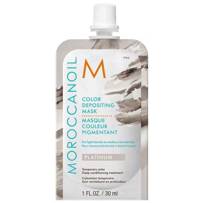 Moroccanoil Color Depositing Mask - spalvą suteikianti kaukė, 30 ml - Platinum