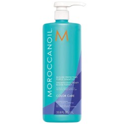 Moroccanoil Blonde Perfecting Purple Shampoo - violetinis šampūnas šviesiems plaukams, 1000 ml