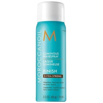 Moroccanoil Luminous Hair spray Extra Strong - ypač stiprios fiksacijos plaukų lakas, praturtintas