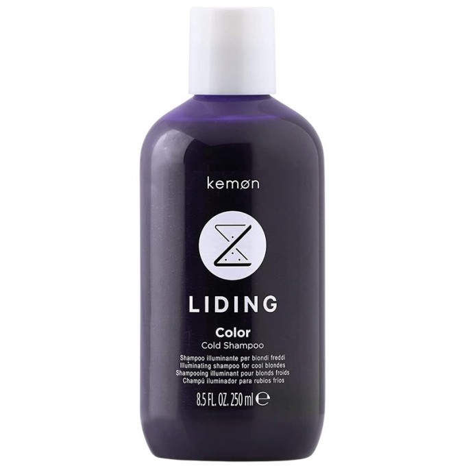 Kemon Liding Color Cold Shampoo - violetinis šampūnas nepageidaujamiems geltoniems ar žalvariniams