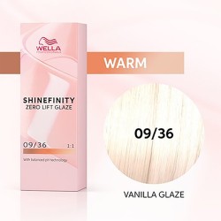 Wella Professional Shinefinity Zero Lift Glaze - plaukų dažai, 60 ml - 09/36 Vanilla Glaze
