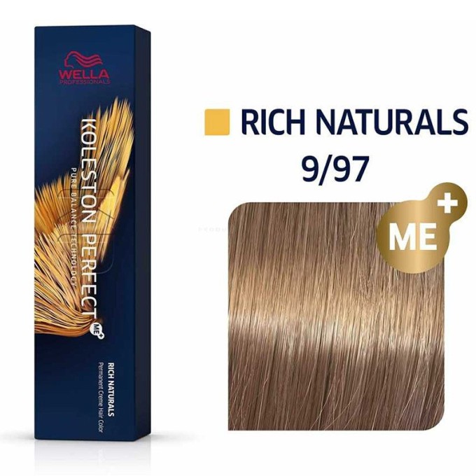 Wella Professional Koleston Perfect ME Rich Naturals - plaukų dažai, 60 ml - 9/97
