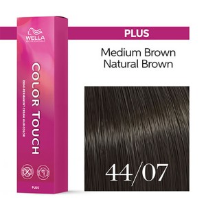 Wella Professional Color Touch Plus - plaukų dažai, 60 ml - 44/07