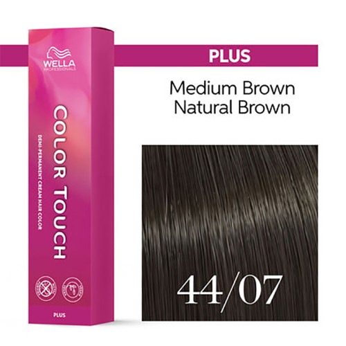 Wella Professional Color Touch Plus - plaukų dažai, 60 ml - 44/07
