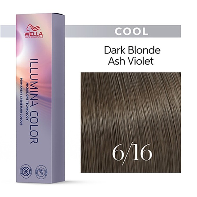 Wella Professional Illumina Color - plaukų dažai, 60 ml - 6/16