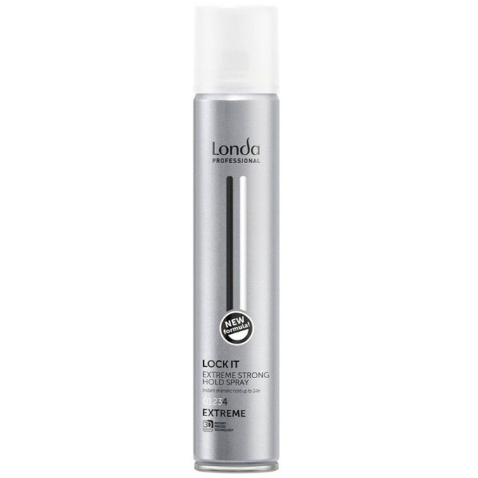 Londa Professional Lock It Extreme Strong Hold Spray - ypač stiprus plaukų lakas, 250 ml