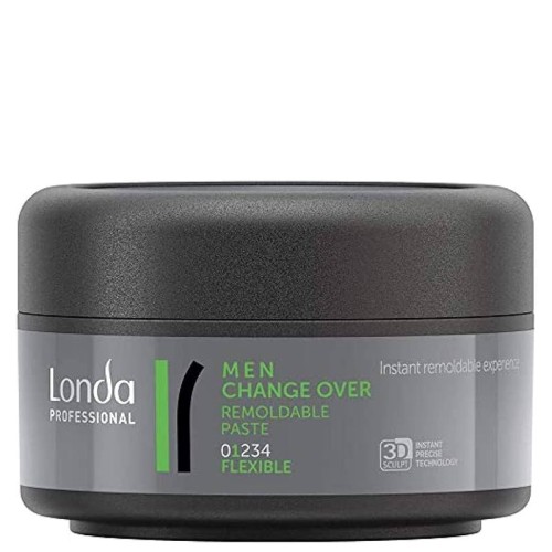 Londa Professional MEN Change Over Remoldable Paste - plaukų modeliavimo pasta, 75 ml