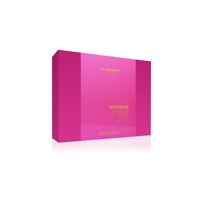 Al Haramain Al Haramain Amber Oud Ultra Violet Gift Set - dovanų rinkinys - EDP 75 ml, EDP 30 ml ir