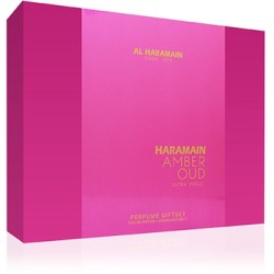 Al Haramain Al Haramain Amber Oud Ultra Violet Dárková sada EDP 75 ml, EDP 30 ml a tělová mlha 200 ml 75ml