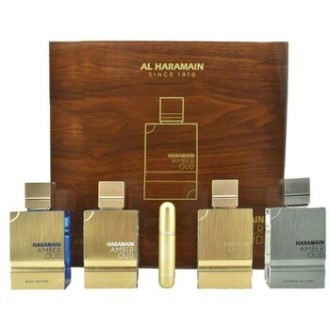 Al Haramain Amber Oud Dárková kolekce EDP 4 x 60 ml a plnitelný flakon 240ml