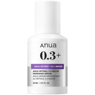 Anua Nano Retinol 0.3% + Niacin Renewing Serum - atnaujinantis veido serumas, 30 ml