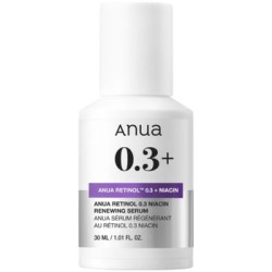 Anua Nano Retinol 0.3% + Niacin Renewing Serum - atnaujinantis veido serumas, 30 ml