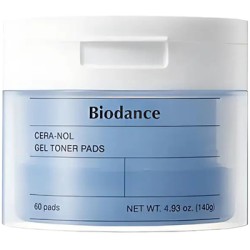 Biodance Cera-nol Gel Toner Pads - tonizuojančios pagalvėlės, 60 vnt.