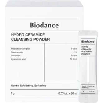 Biodance Hydro Ceramide Cleansing Powder - veido valiklis, paverčiantis miltelius putomis, 30 x 1 g