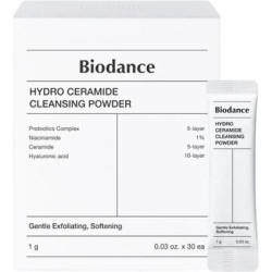 Biodance Hydro Ceramide Cleansing Powder - veido valiklis, paverčiantis miltelius putomis, 30 x 1 g