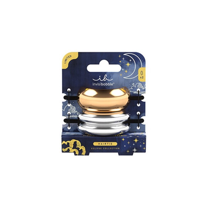 Invisibobble Hairtie Aurora Radiance Eclipse - plaukų gumelės, 2 vnt.