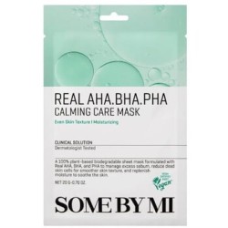 Some By Mi Real AHA.BHA.PHA Calming Care Mask - raminanti lakštinė kaukė probleminei odai, 20 g