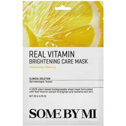 Some By Mi Real Vitamin Brightening Care Mask - šviesinanti veido kaukė, 20 g