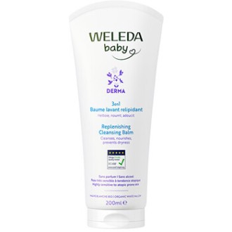 Weleda Baby 3v1 Derma Replenishing Cleansing Balm - prausiklis kūdikiams, 200 ml