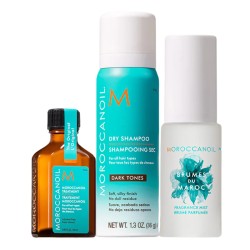 Moroccanoil Refresh, Nourish and Go-Dark Tones Set - plaukų priežiūros rinkinys tamsiems plaukams