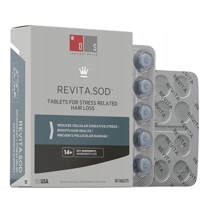 DS Laboratories Revita.SOD Tablets For Stress Related Hair Loss - maisto papildas nuo plaukų