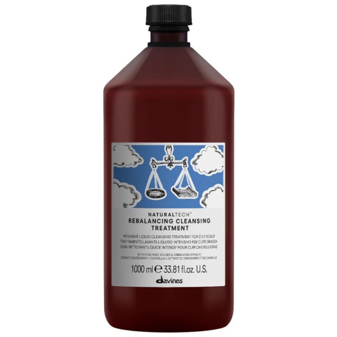 Davines Natural Tech Rebalancing Cleansing Treatment - plaukų procedūra greitai