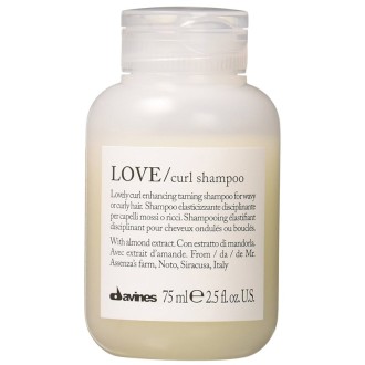 Davines LOVE Curl Shampoo - drėkinamasis šampūnas garbanotiems ir banguotiems plaukams, 75 ml