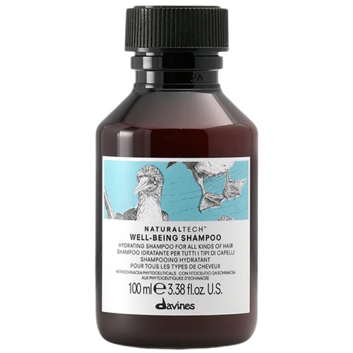 Davines NaturalTech Well-Being Shampoo - drėkinamasis šampūnas, 100 ml